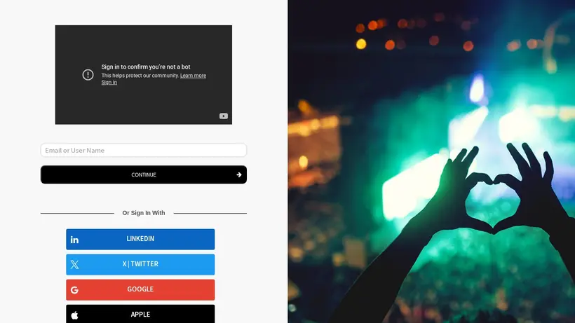 Tube Relevance homepage screenshot