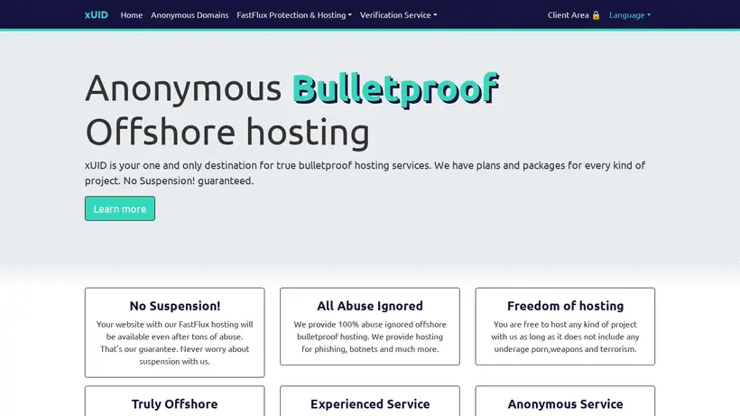 Xuid.ru homepage screenshot