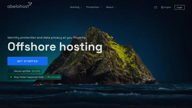 Abelo Host homepage screenshot