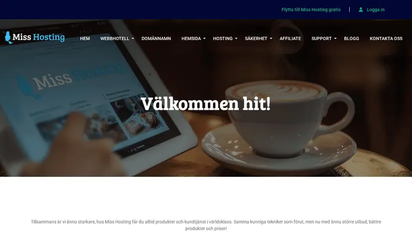 Ballou Webbhotell homepage screenshot