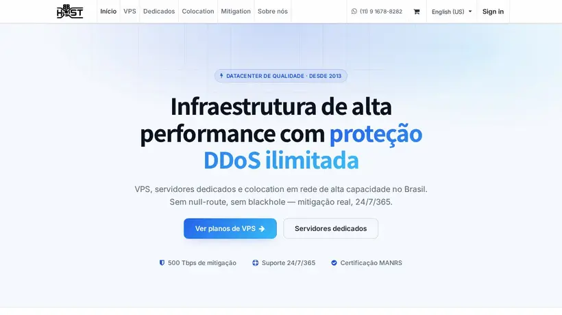 BB host Brasil homepage screenshot