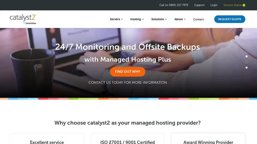Catalyst 2 homepage screenshot