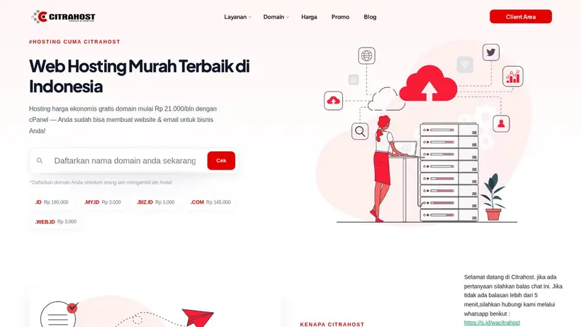 Citra Host homepage screenshot
