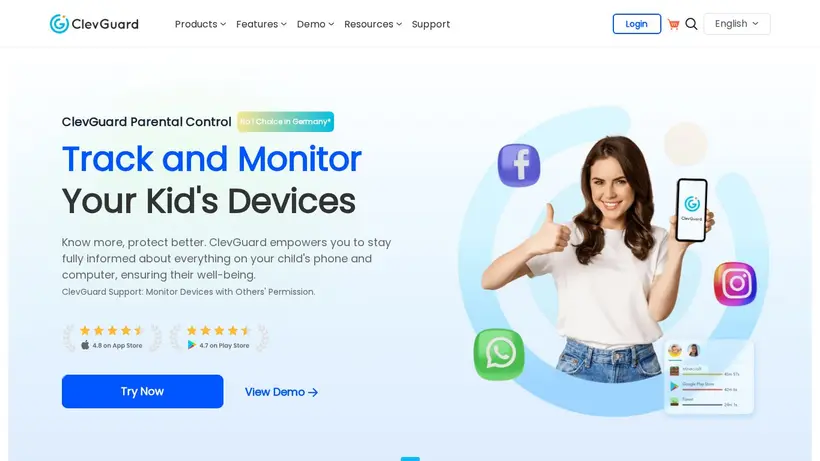 Clev Guard homepage screenshot