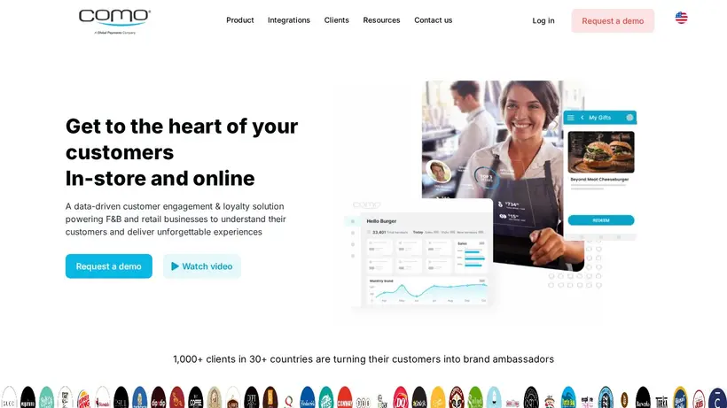Como.com homepage screenshot