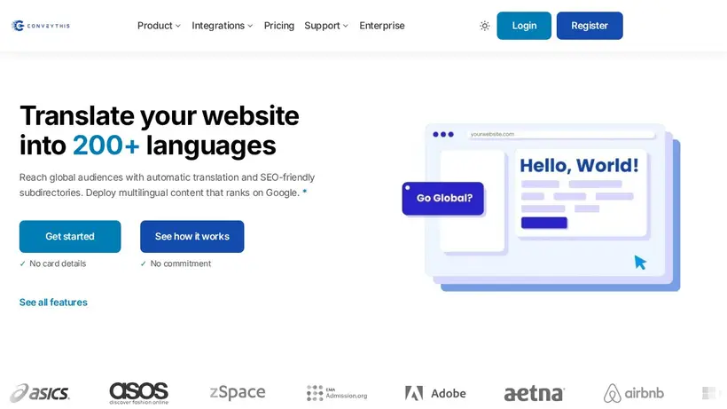 Convey This homepage screenshot