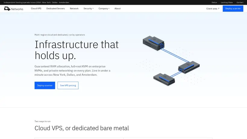 D4 Networks homepage screenshot