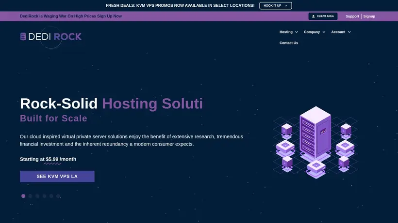 Dedi Rock homepage screenshot