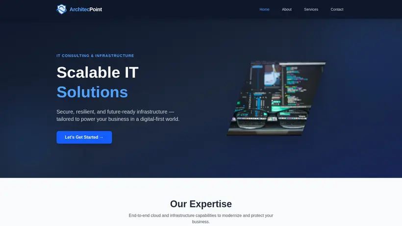 Deluxe Host homepage screenshot