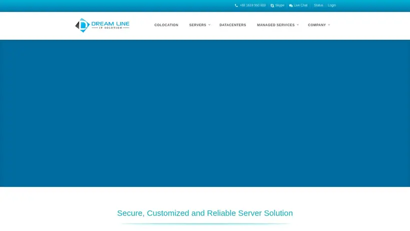 Dream Line IT Solution homepage screenshot