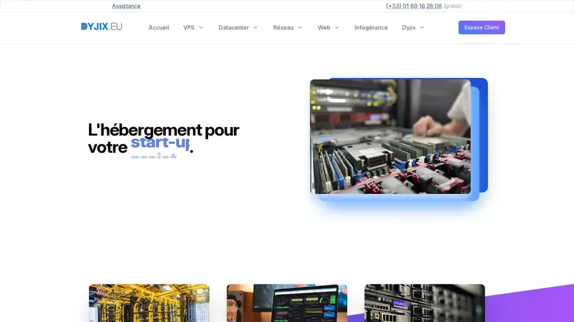 Dyjix EU homepage screenshot