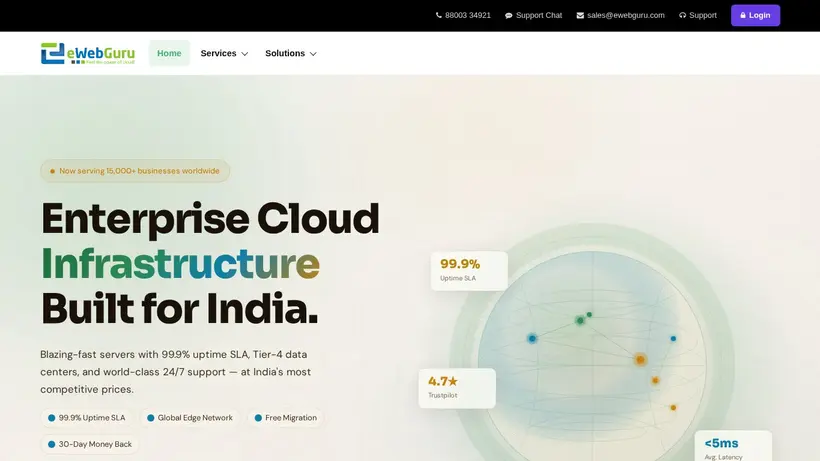 eWebGuru homepage screenshot