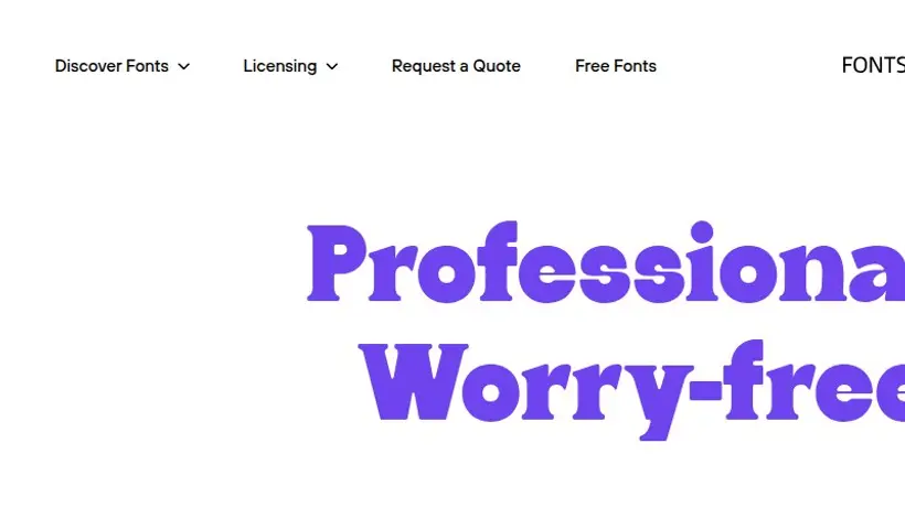 Font Spring homepage screenshot