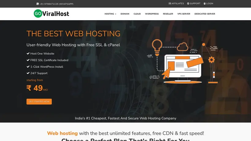Go Viral Host homepage screenshot