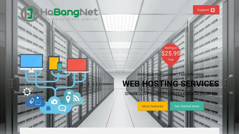 Ha Bang homepage screenshot