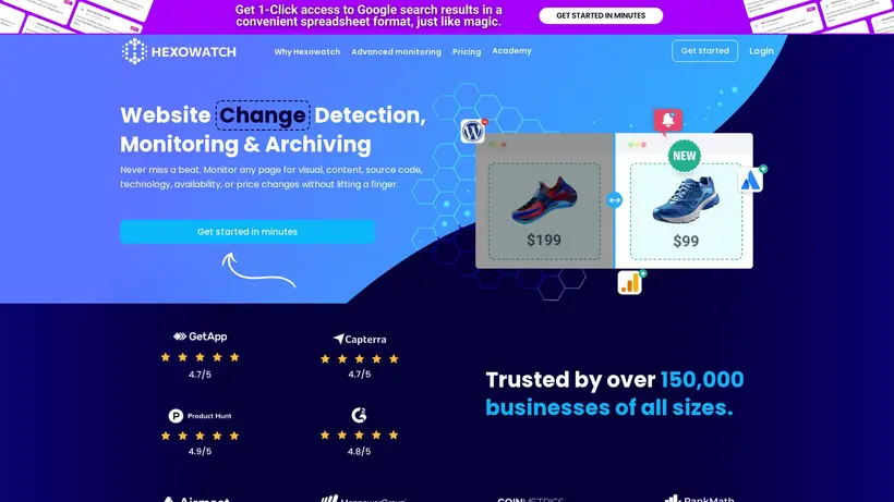Hexo Watch homepage screenshot
