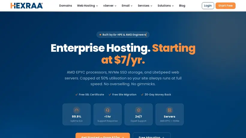 Hosti Gate homepage screenshot