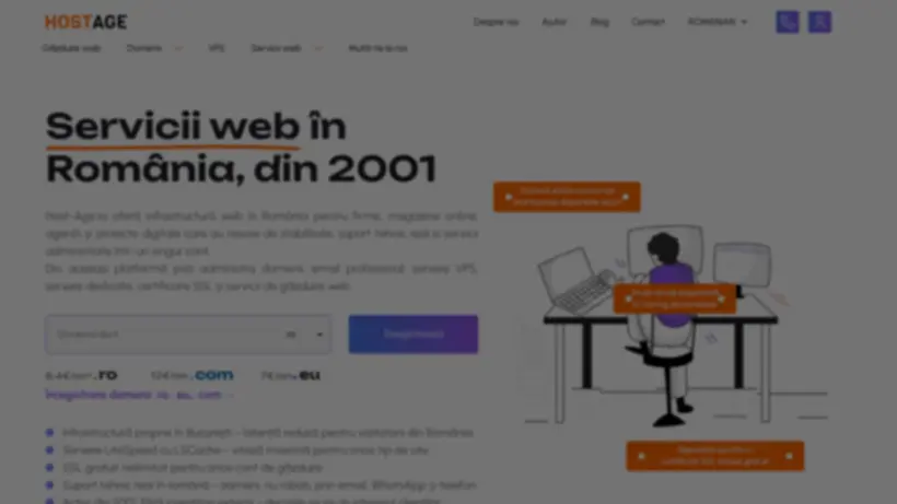 Host Age homepage screenshot