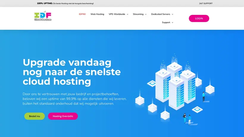 IDFNV homepage screenshot