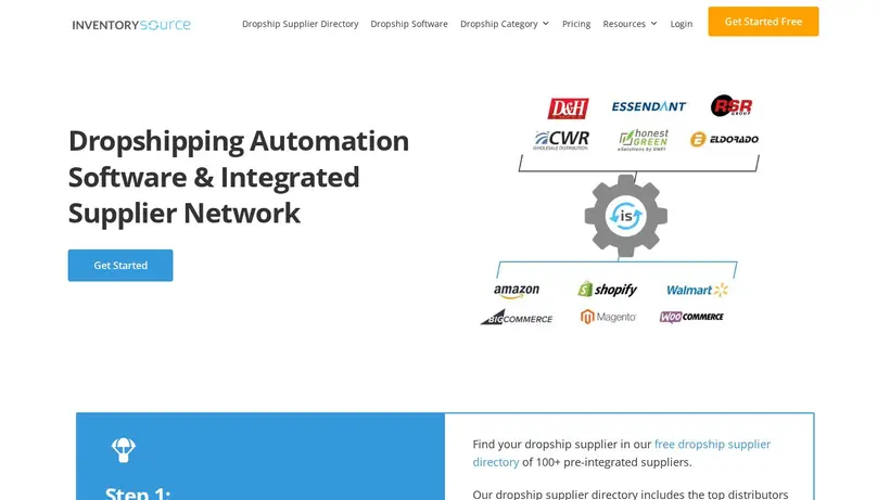 Inventory Source homepage screenshot