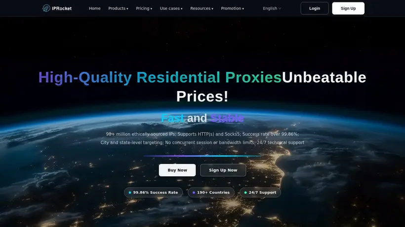 IP Rocket homepage screenshot
