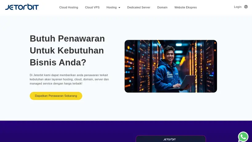 Jetorbit homepage screenshot
