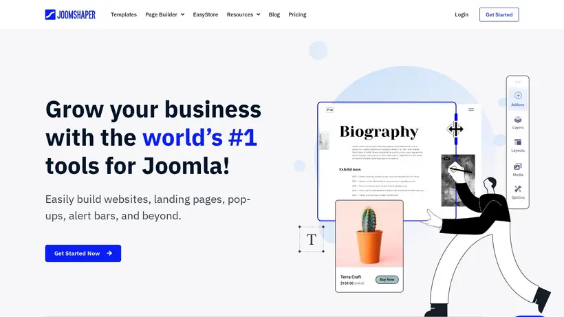 JoomShaper homepage screenshot