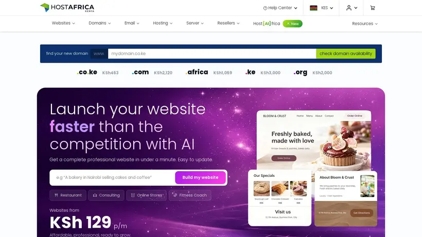 Lenasi Cloud homepage screenshot
