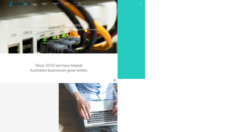 Levation.com.au homepage screenshot