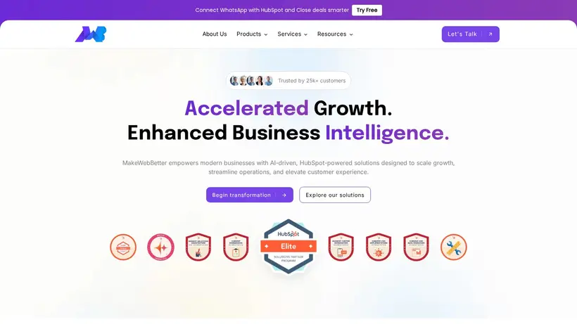 Make Web Better homepage screenshot