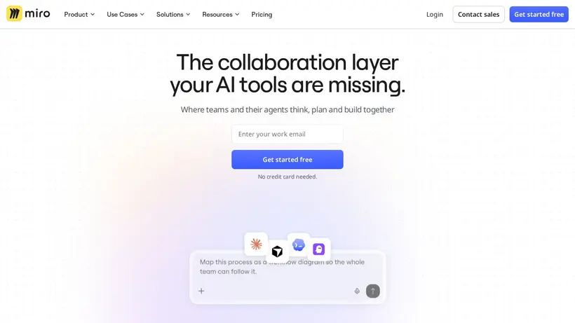 Miro Collection homepage screenshot