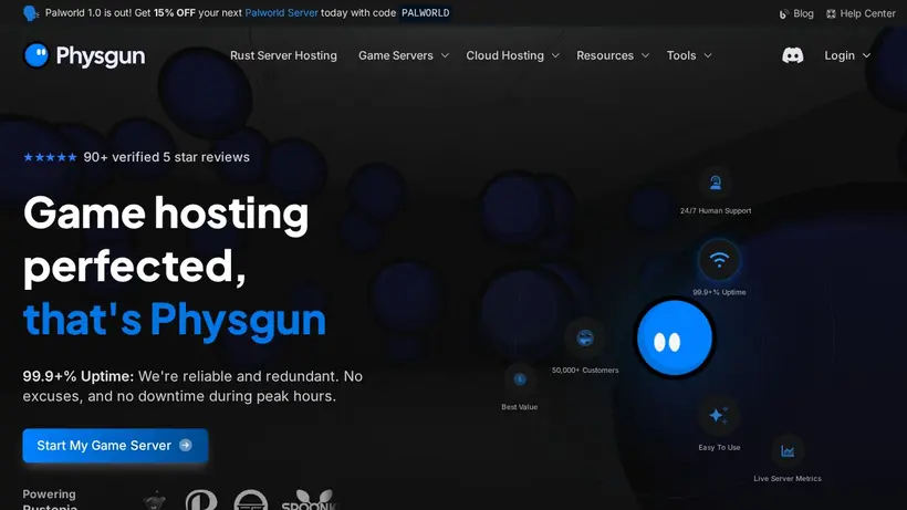 Mixml Hosting homepage screenshot