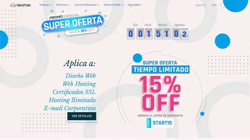 Neothek homepage screenshot