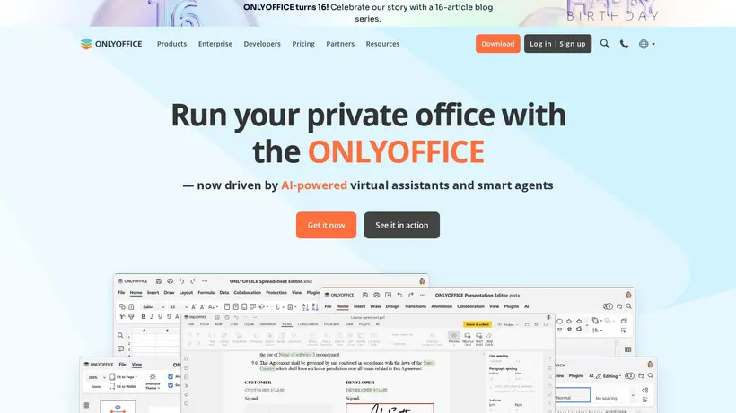 Only Office homepage screenshot