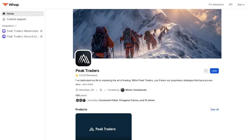 Pattern Alpha homepage screenshot