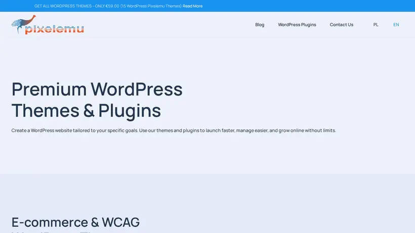 PixelEmu homepage screenshot