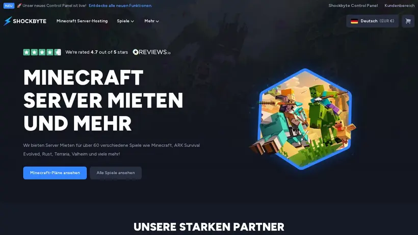 RAM Shard homepage screenshot
