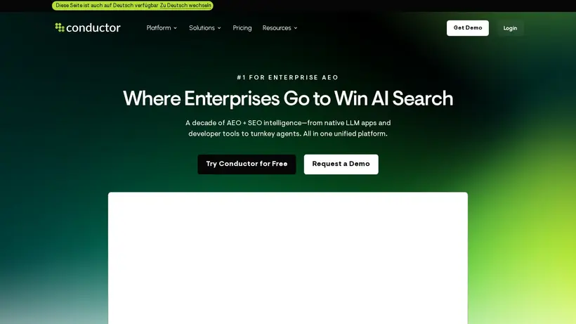 Search Metrics homepage screenshot