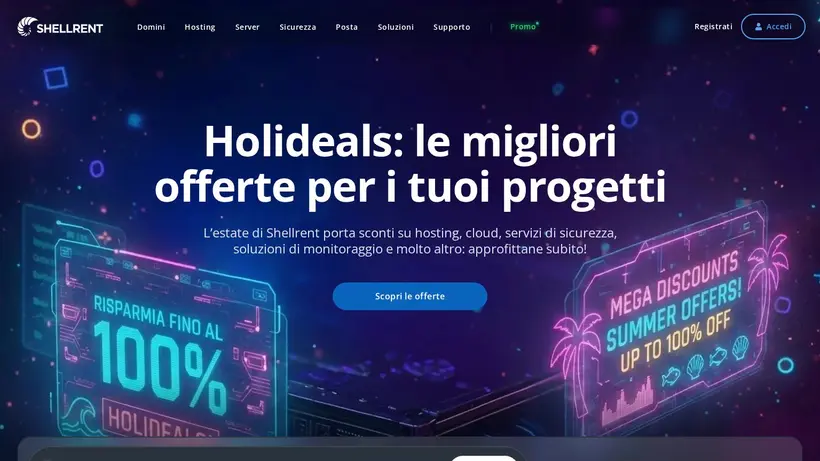 Shell Rent homepage screenshot