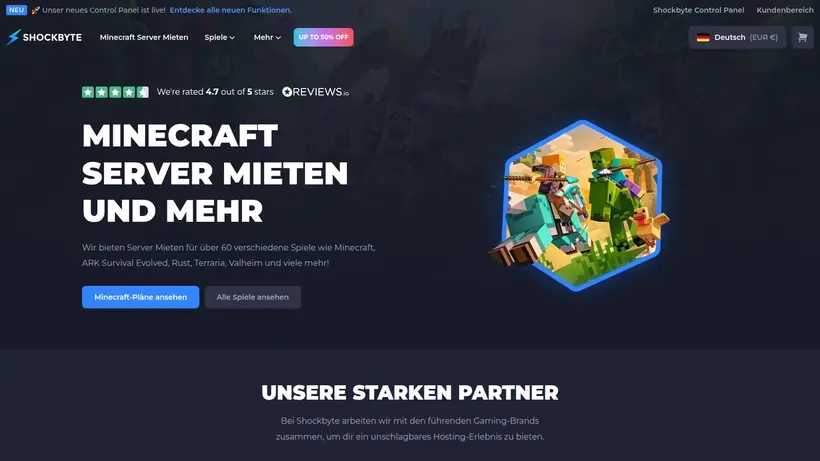 ShockByte homepage screenshot