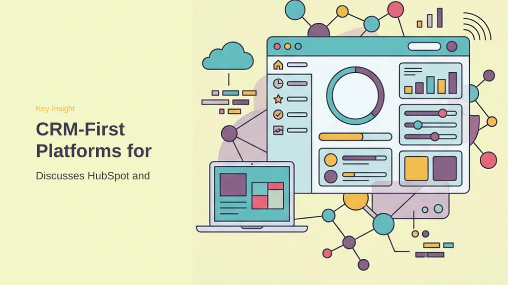 Editorial illustration for CRM-First Platforms for Sales-Driven Growth