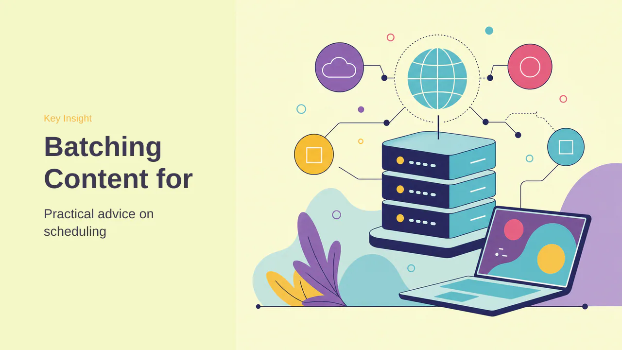 Editorial illustration for Batching Content for Efficiency