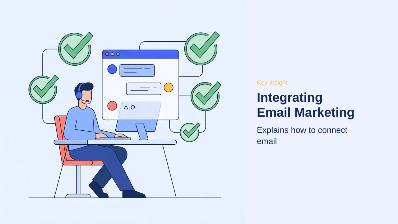 Editorial illustration for Integrating Email Marketing Services