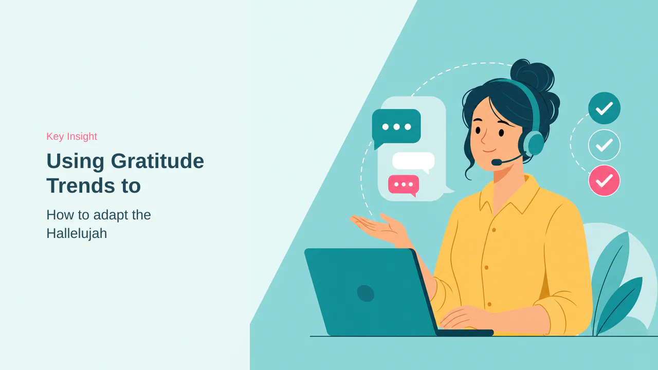 Editorial illustration for Using Gratitude Trends to Highlight Product Benefits