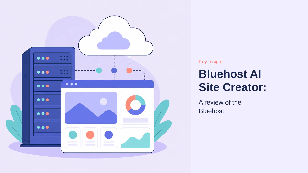 Editorial illustration for Bluehost AI Site Creator: The Best for First-Time Owners