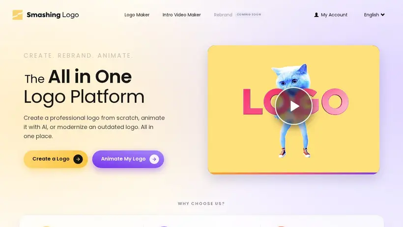 Smashing Logo homepage screenshot