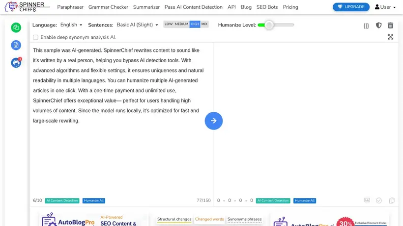 Spinner Chief homepage screenshot