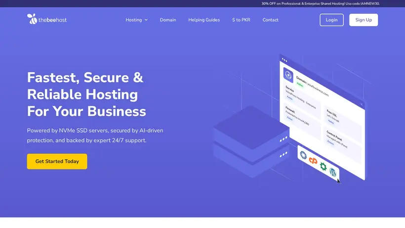The Bee Host homepage screenshot