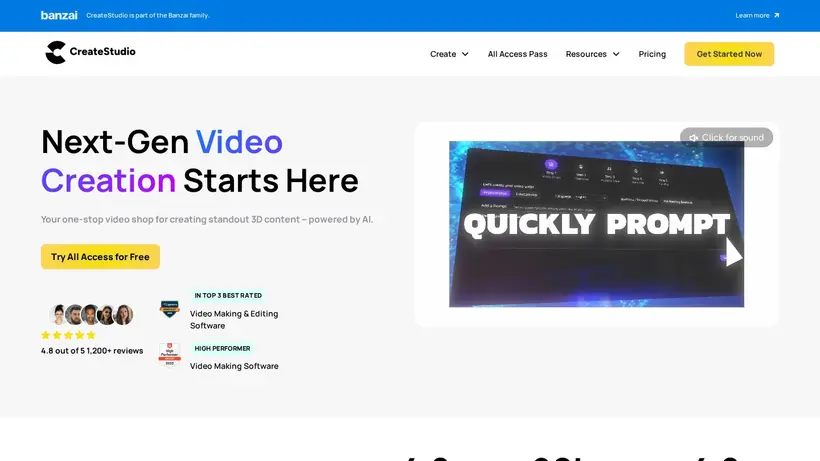 Vidello homepage screenshot
