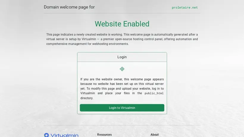 WebAlternative homepage screenshot